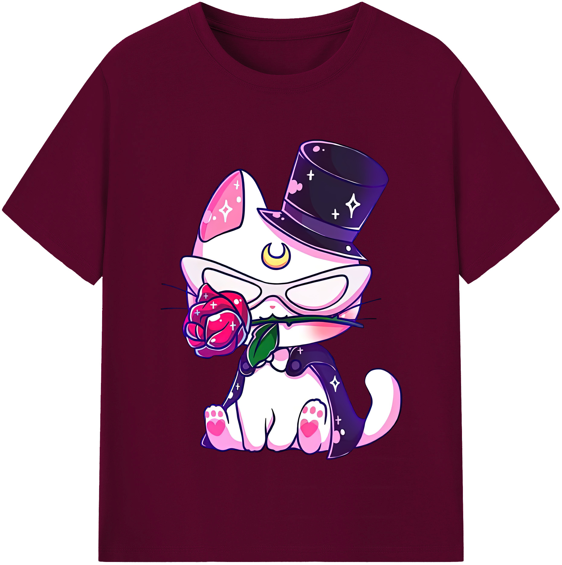 （画像用） 美少女戦士セーラームーン Sailor Moon レディースカジュアルプリントTシャツ（綿100％）